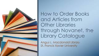 How to order books and articles