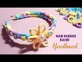 Cute DIY Rubber band Hairband - DIY Hairband Tutorial
