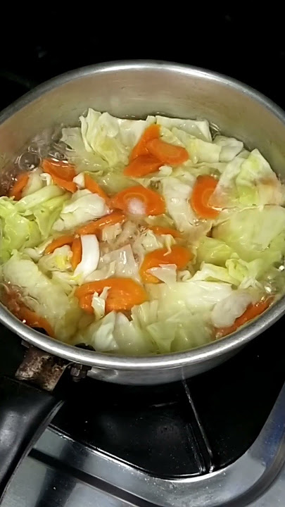 Clear cabbage and water soup #cooking #quickcooking #homecooking