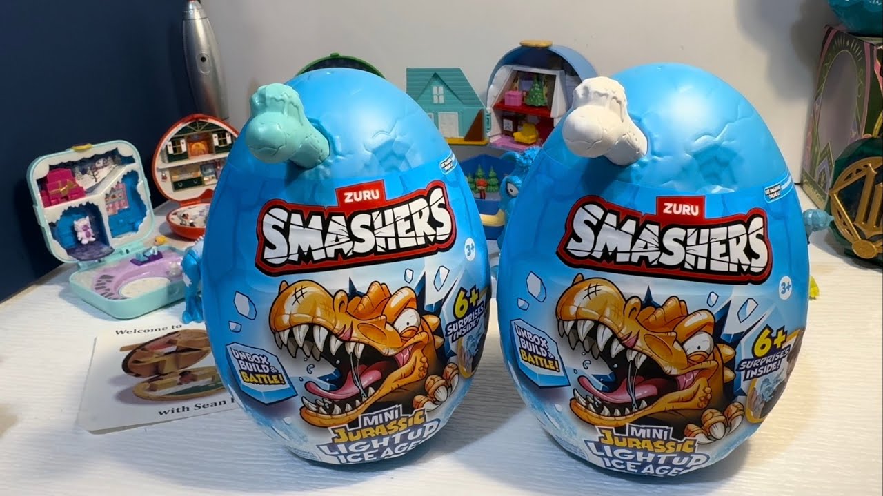 Я нашел 2 НОВЫХ миниатюрных светящихся динозавра из серии Smashers "Юрский период: Ледниковый пер...