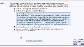 1 5 Internal Audit Ethichs    Objectivity MCQs