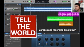 Tell The World Hillsong United Guitar Recording Breakdown (GarageBand, M1 MacBook Air)