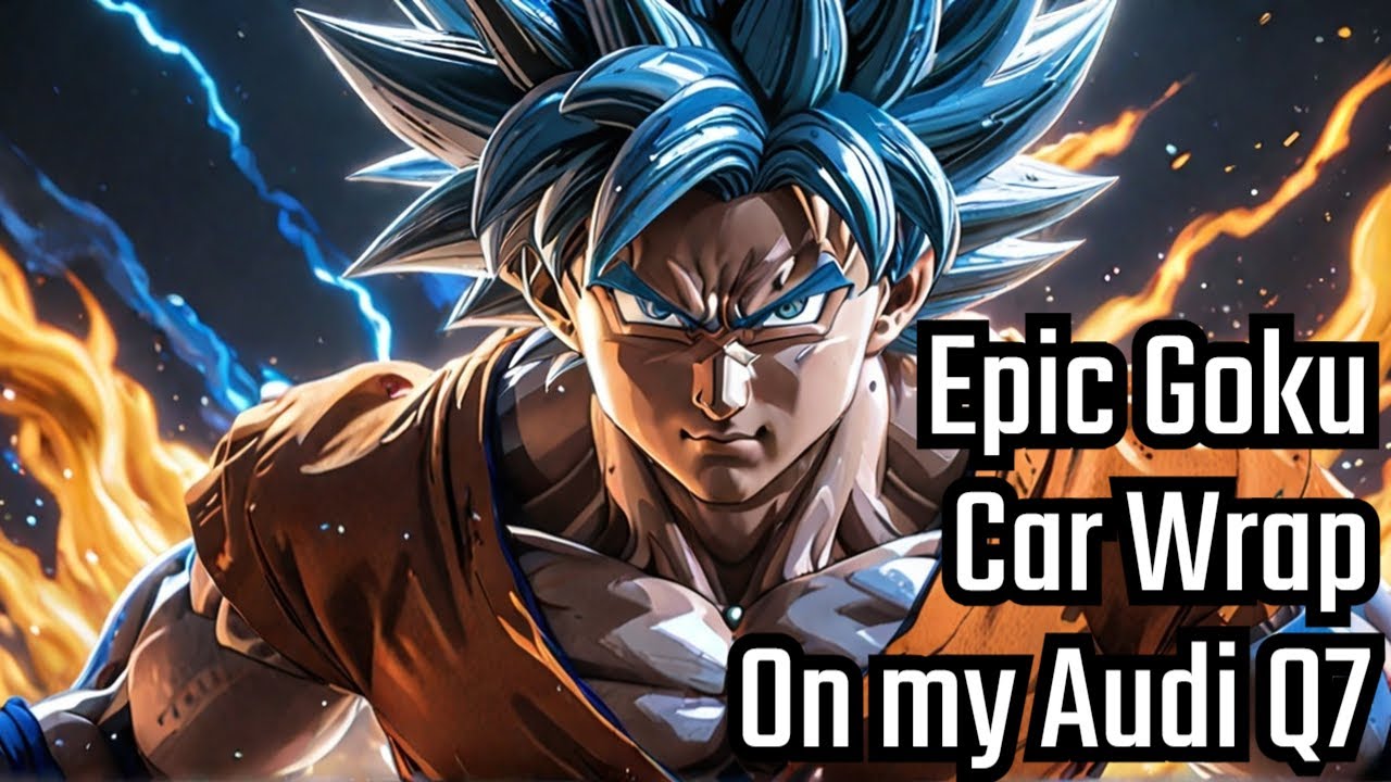 Epic Ultra Instinct Goku Wrap on Audi Q7: Anime Meets Automotive Art! 