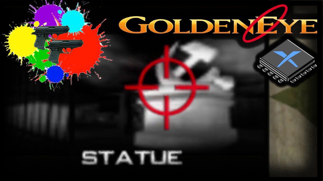 Paintball Gun Game!!! Statue (GoldenEye 007) YouTube