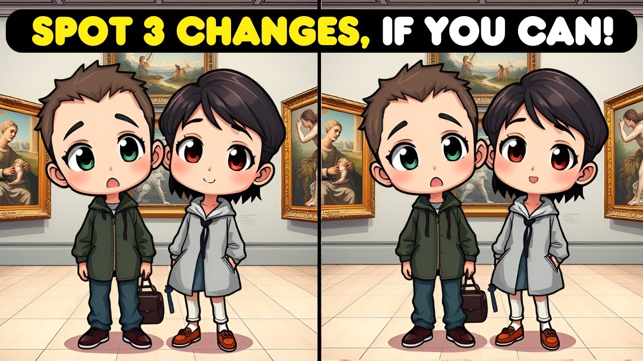 Spot the 3 Differences? Find the Differences Before Time Runs Out! 🧩 🧠 ...