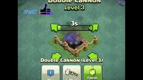 AMAZING TRANSFORMATION OF DOUBLE CANNON FROM LVL1 TO MAX#COC#CLASHOFCLANS#SHORTS