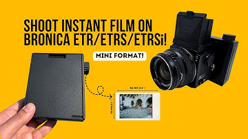 Jollylook Instant Film Back for Bronica ETR series – Shoot Instax Mini on Your Medium Format Camera!