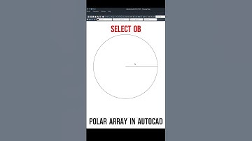 Make a polar array in AutoCad