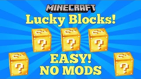 Minecraft Lucky Blocks EASY (NO MODS)…