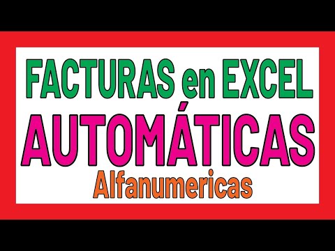 Video: Facturas en Excel con numeración automática