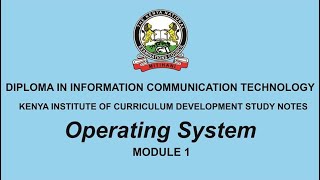 KNEC ICT Notes _Operating System