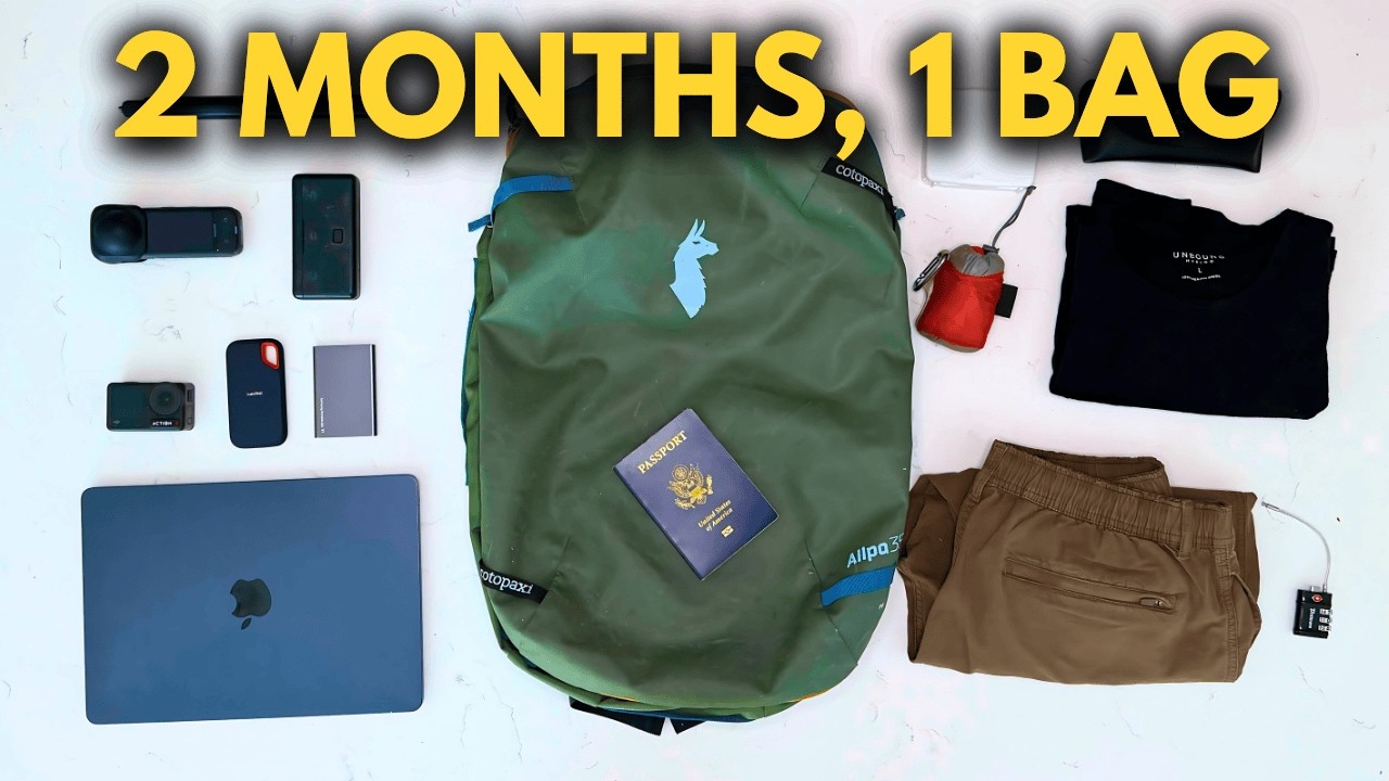 How I Travel With Just One Bag (Full Carry On Only Packing List)