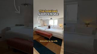 This hotel bed SLEEPS 5 PEOPLE