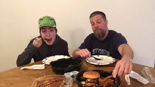 IHOP NEW Steakhouse Premium Bacon Burger and The Bacon Lovers Combo Review