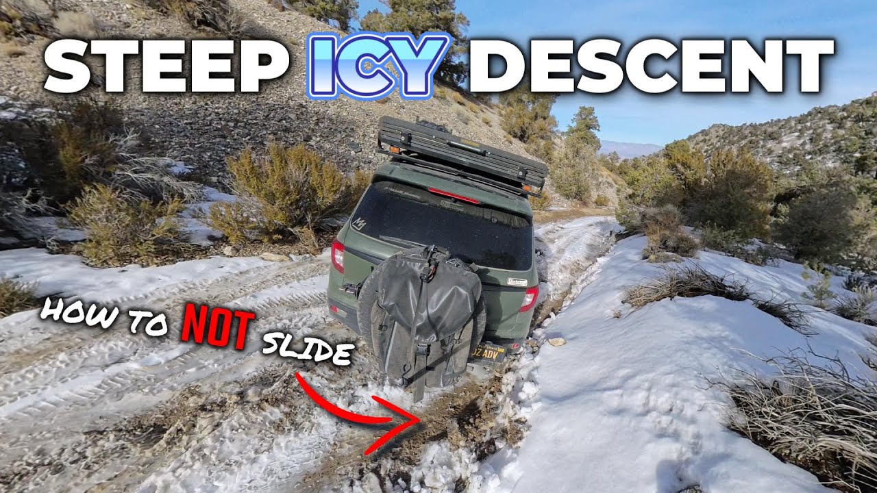 ICY Descent from Cerro Gordo, and how I made it down SAFE!