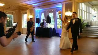 Wedding Reception Entrance With Live Sax!