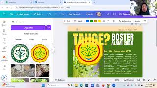 Tutorial Membuat Leaflet Menggunakan Canva "Tauge? Boster Alami Cabai"