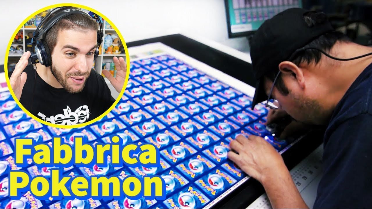 Federic reaction su come vengono fatte le carte dei pokemon!!!😮 - YouTube