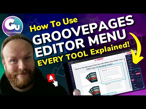 How to Use the GroovePages Editor Menu in 2021 - Detailed Guide of EVERY TOOL and How To Use Them!