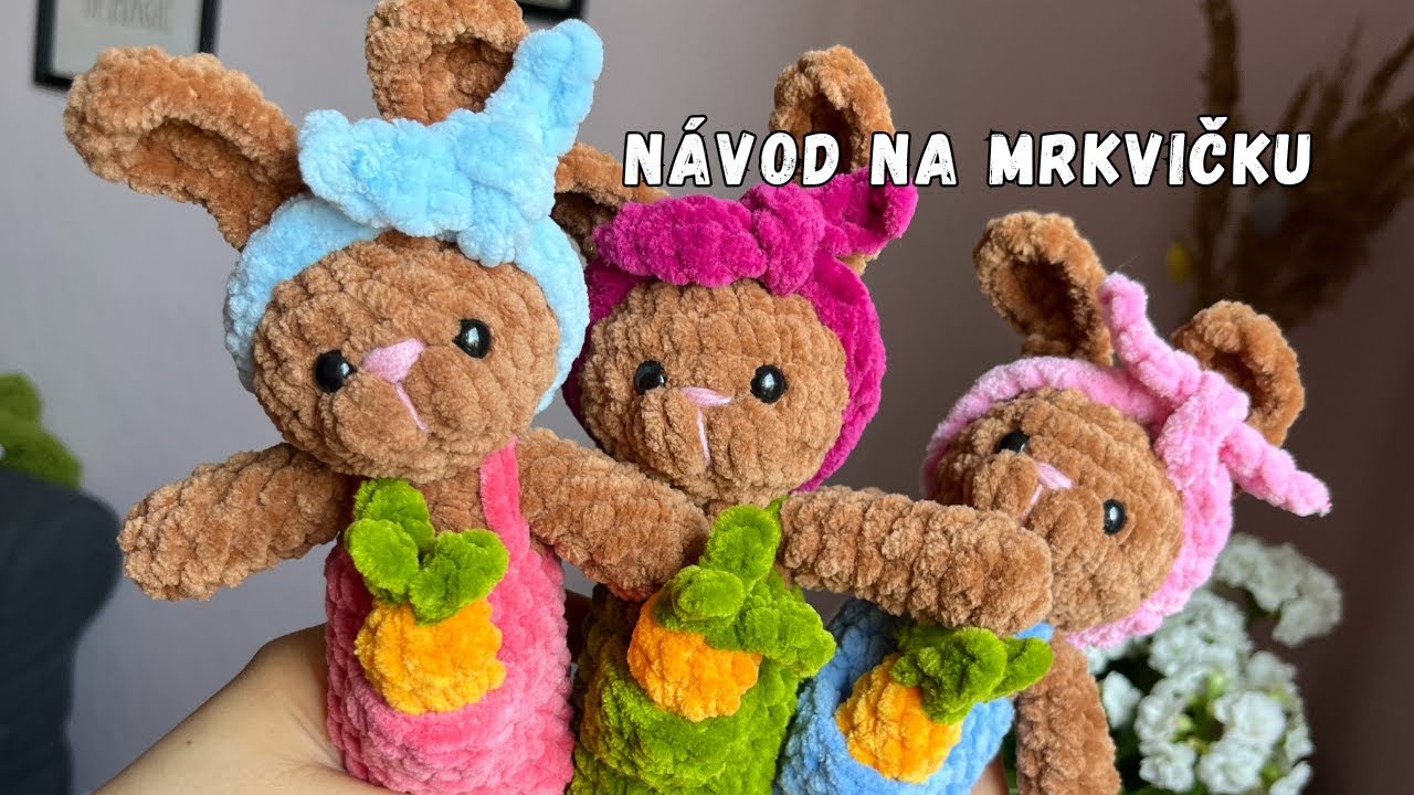 Háčkovaná mrkvička – jarní doplněk k zajíčkovi