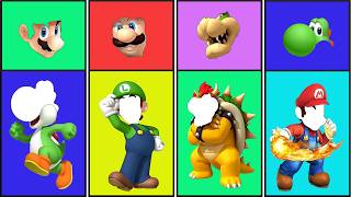 Mario Character Face Match Challenge! 🍄🧩| Who Goes Where? | Funny Mario Challenge screenshot 5