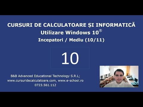 Curs de Windows 10 / Utilizare PC pentru incepatori - 10 / 11 – Wordpad, alte aplicatii utile