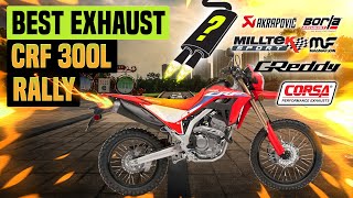 Honda CRF 300L/CRF 300L Rally Exhaust Sound Dominator,Akrapovic,Yoshimura,LeoVince