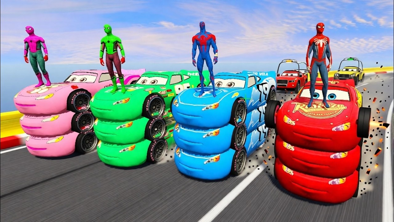 الرجل العنكبوت انقاذ باتمان Spider-Man Rescue batman vs iron man vs venom funny Game GTA 5 superhero