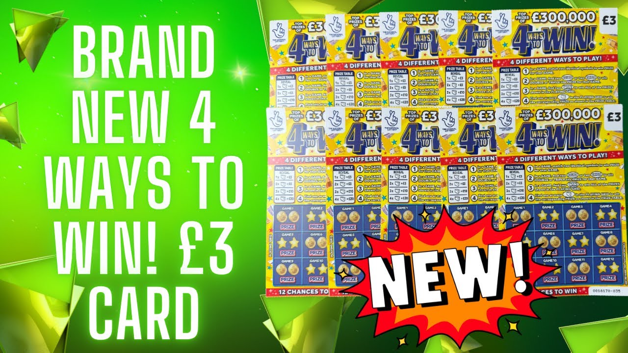 💷 BRAND NEW £3 “4 Ways To Win” Scratch Card! 🤩 Top Prize £300,000 💰 (Better Odds?!)