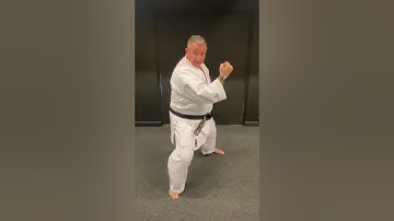 Outside “block”, reverse punch