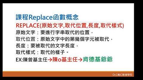 Excel整理資料小技巧系列-replace(取代、匿名) #醫療資料#excel整理資料