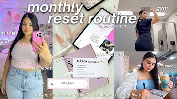 MARCH RESET ROUTINE 🌱goal setting, self care, journaling, reflection & productivity