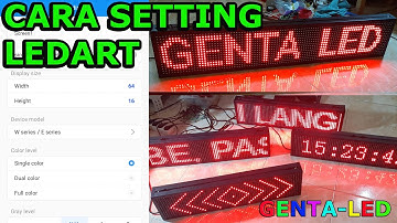 Tutorial Cara Setting Running Text Menggunakan Aplikasi LEDart di HP Android