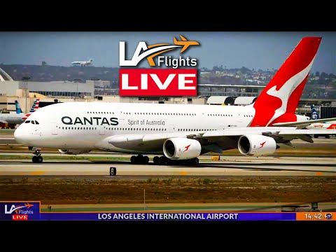 馃敶LIVE LAX AIRPORT ACTION! | A380's, 777's, 747's, & MUCH MORE! | August 21, 2025