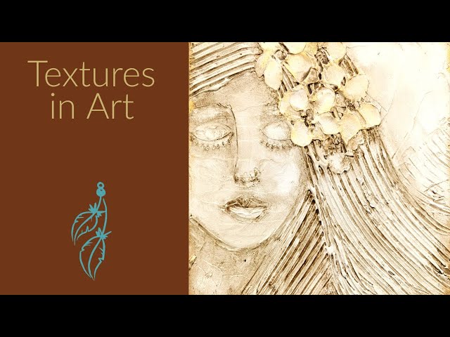 DIY textured artpiece, how to paint in acrylics, molding paste