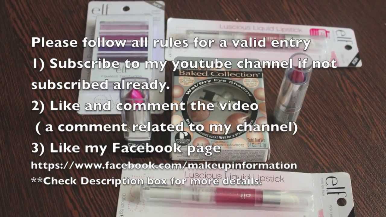 INTERNATIONAL MAKEUP GIVEAWAY - Lots of Makeup goodies