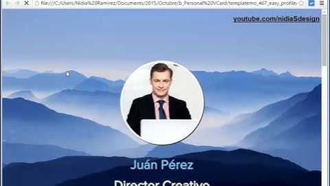 → How to make a personal website (vCard Business Card) HTML5 Responsive