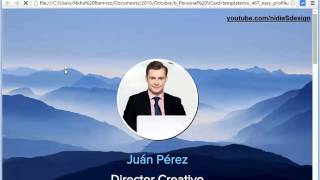 → How to make a personal website (vCard Business Card) HTML5 Responsive