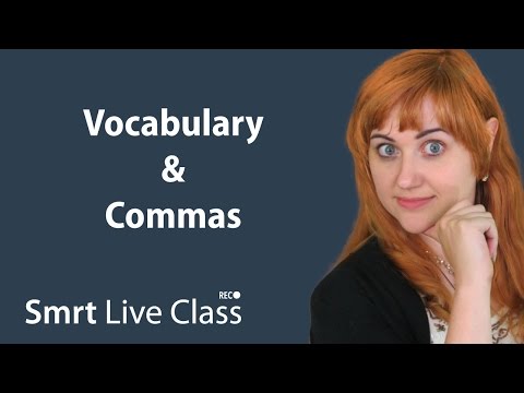 Vocabulary & Commas - Pre-Intermediate English With Nicole #12