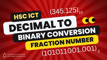 How to Convert Decimal Fractions to Binary | Atik sir