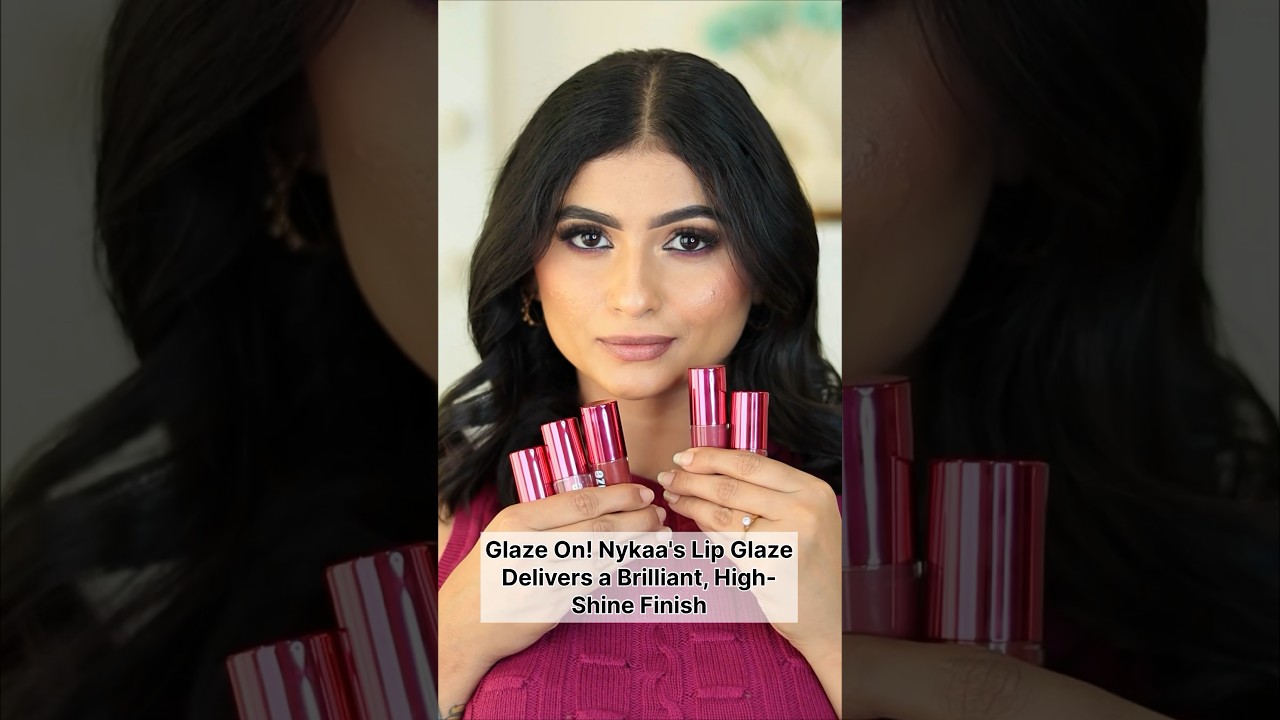 Nykaa Lip Glaze Swatches 😍 