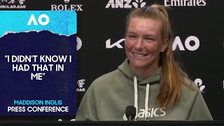 Maddison Inglis Press Conference Australian Open 2026 Second Round