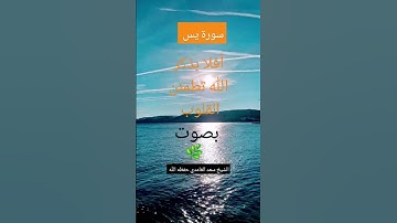 #القرآن_الكريم# سورة يس الشيخ سعد الغامدي