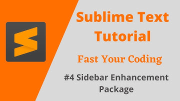 Sidebar Enhancement Package | Sublime Text 3 Tutorial in Hindi 2021