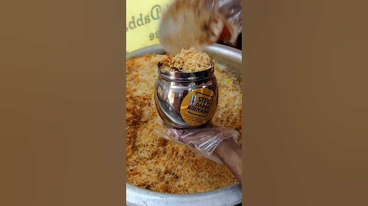 Today's Lunch Menu | Eating Chicken Biryani 🍗| Huge Demand for Steel Dabba in Visakhapatnam😱 #shorts