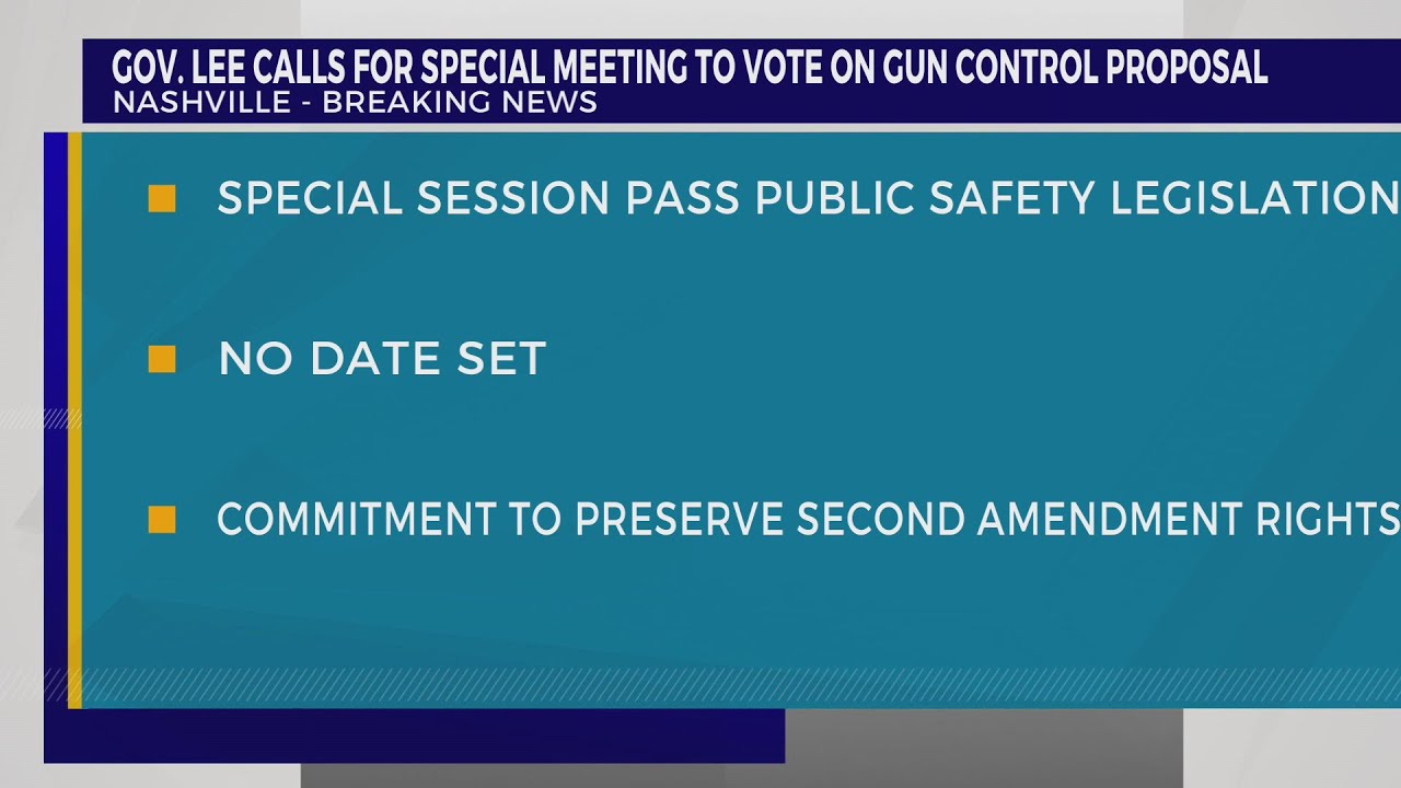 TN governor to call for Special Session on ‘public safety’ - YouTube