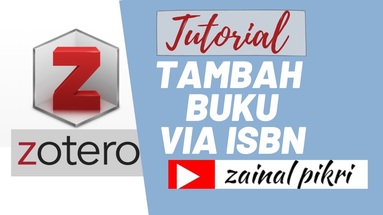 Tutorial Zotero: Cara Tambahkan Item Buku dengan Nomor ISBN di Zotero