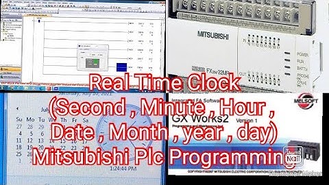 Real Time Clock (Second , Minute , Hour , Date , Month , year , day) Mitsubishi Plc Programming