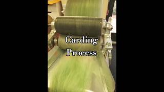 Carding Process in fibre #homescience #textileresearch #textile  #shortsfeed #youtubeshorts