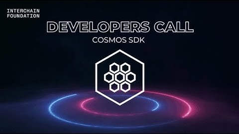 Cosmos SDK Developer Call - 1 Dec 2022